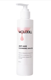 ANTI AGE CLEANSING AHA GEL Гель для умывания антивозрастной 200 мл, MOLODILL